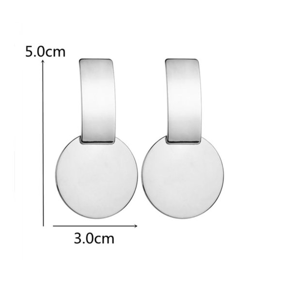 Earrings Women Circle Bohemian Hoop Drop Cute Trendy Jewelry Elegant - Picture 8 of 8